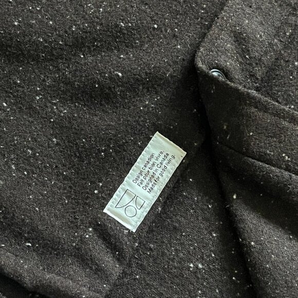 New Frank & Oak Brown Button-Down Shirt – XS, Unisex Fit – Tweed, Textured, Fall - Picture 5 of 10